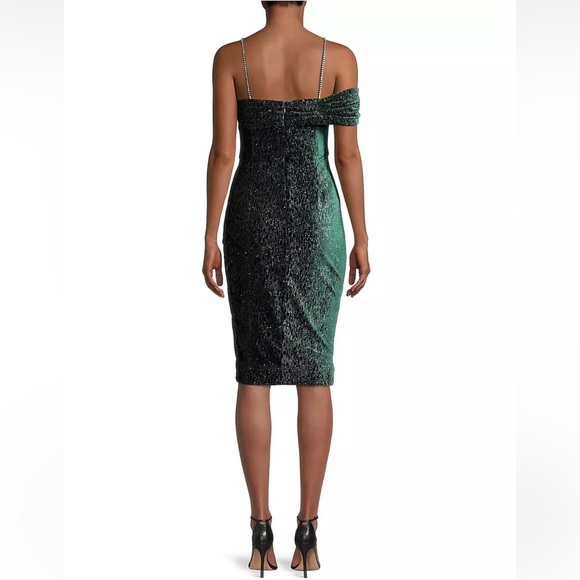 Lavish Alice Crystal-Strap Velvet Mini-Dress Size 6 NWT - Picture 3 of 6